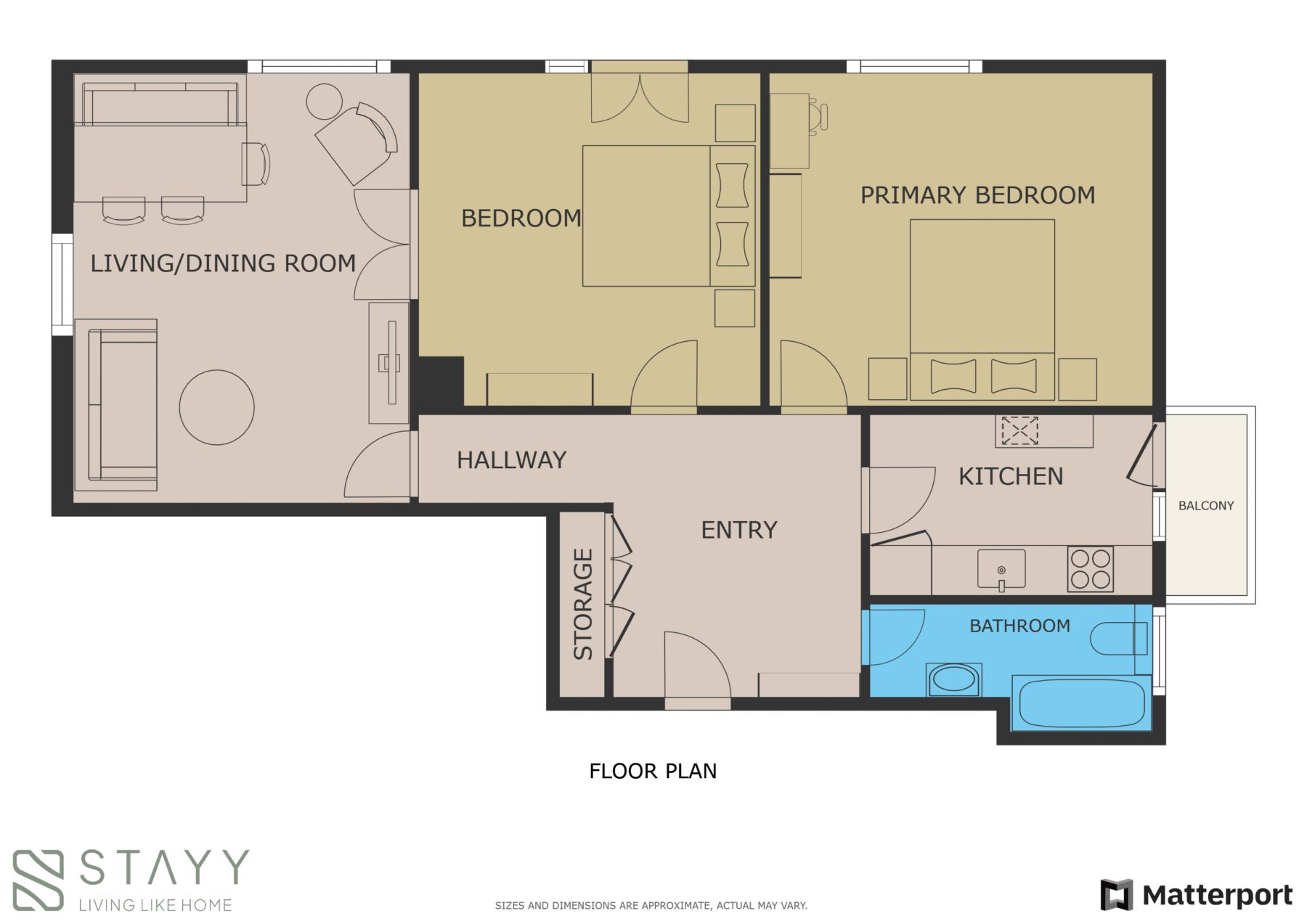 STAYY Bijou Balgrist nahe Spital Floorplan