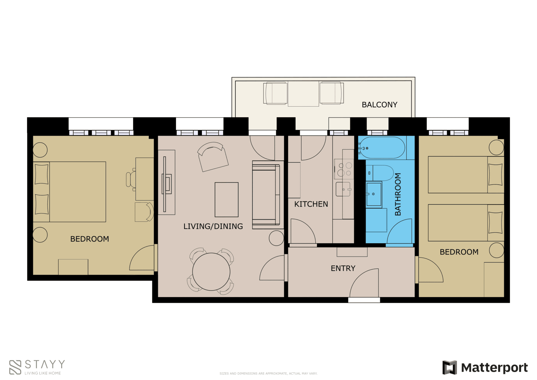 STAYY Rigi Suites 102 Rigi Grundrissplan